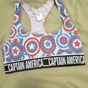 Marvel Sports Bra - Captain America